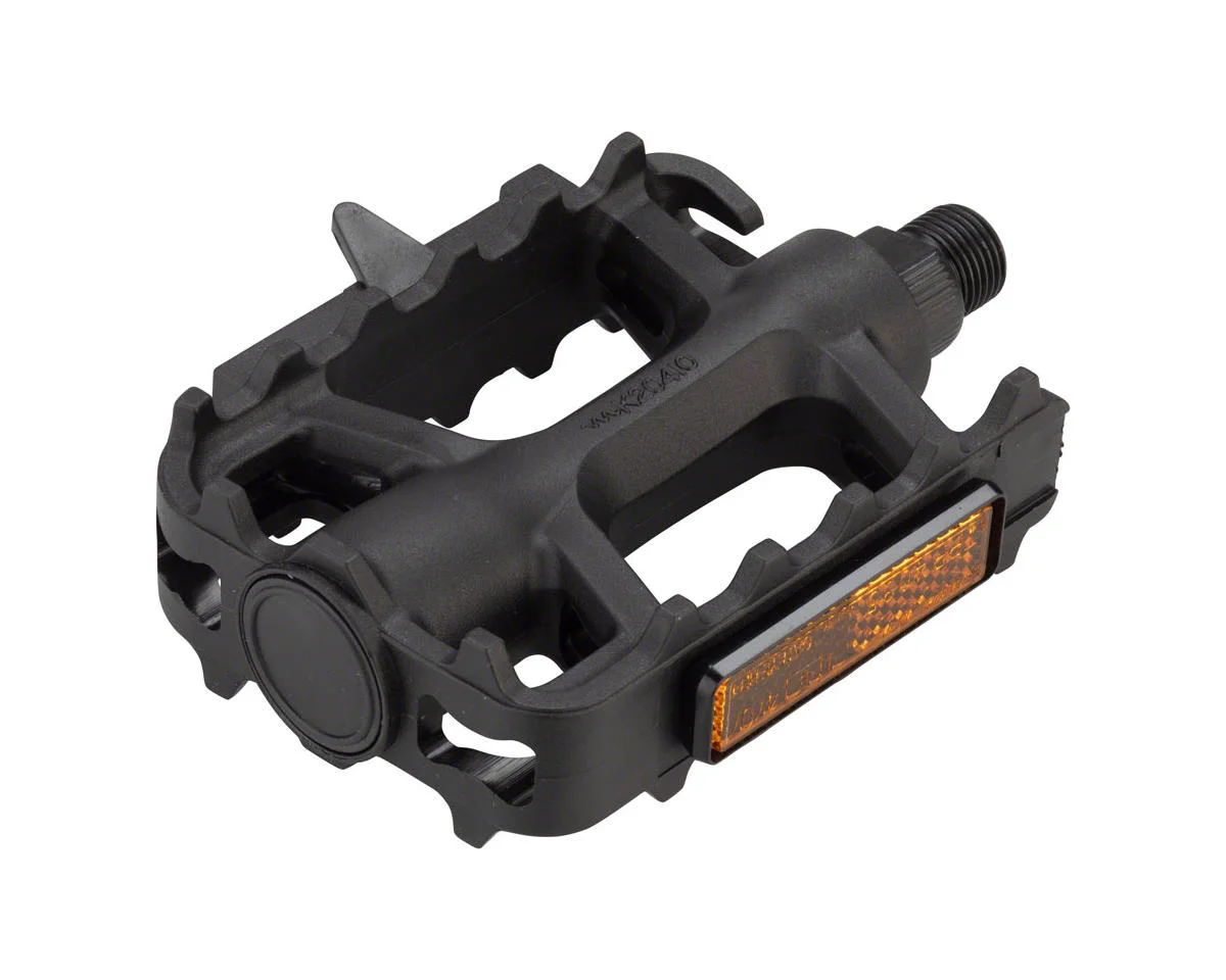 MSW Dimension Mountain Basic Heavy-Duty Pedals (Black) (Plastic) (9/16")
